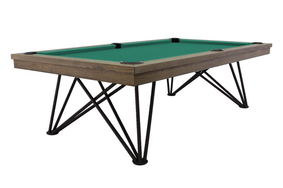 Billardtisch Pool Rasson Dauphine grau gebeizte Eiche 8 ft. Simonis 8