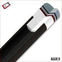 Oberteil, Pool, Cuetec Cynergy CT-15K Carbon, 3/8x14, 20mm joint, 11.8mm
