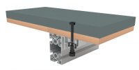 Pool Billardtisch, Rasson Victory II Plus in weiß mit Simonis 760 grau