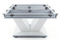 Pool Billardtisch, Rasson Victory II Plus in weiß mit Simonis 760 grau