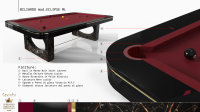Exklusiver Pool-Billard-Tisch „ECLIPSE”, 8 ft.