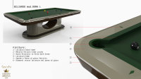 Exklusiver Pool-Billard-Tisch „ROMA”, 8 ft.