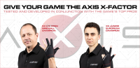 Handschuh, Cuetec Axis, 3-Finger, schwarz-rot, für rechte Hand, XL