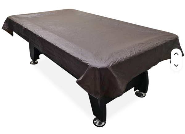 Abdeckplane für 8-Fuß Billard, PVC, schwarz