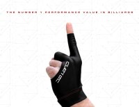 Handschuh, Cuetec Axis, 3-Finger, speed gray, für rechte Hand, S