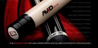 Cuetec Pool-Billard-Queue AVID Era 6PT NW, grau, 3/8x14, verschiedene Durchmesser