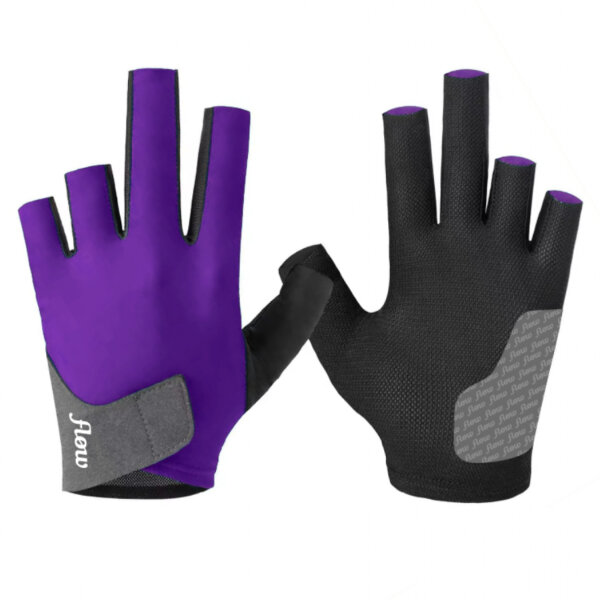 flow 5-Finger-Handschuh, lila, für Rechtshänder, in 5 verschiedenen Größen L