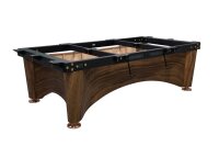 Billardtisch, Pool, Dynamic IV, modern-braun, 9 ft.(Fuß) mit Tuch nach Wahl