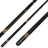 Billardqueue, Pool, EVO Crown Maxbing Edition, Royal Black Leather Komplettset, 12.5mm, Radial