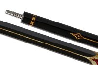 Billardqueue, Pool, EVO Crown Maxbing Edition, Royal Black Leather Komplettset, 12.5mm, Radial