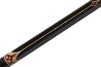 Billardqueue, Pool, EVO Crown Maxbing Edition, Royal Black Leather Komplettset, 12.5mm, Radial