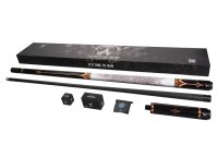 Billardqueue, Pool, EVO Crown Maxbing Edition, Royal White Leather Komplettset, 12.5mm, Radial