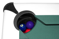 Billardtisch, Pool, Triumph Plus, matt-weiß, 7 ft., Clubtuch oder Simonis / Z9 Billardtuch