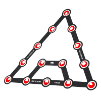The Rack - Multirack für 8/9/10-Ball - 4er Set