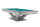 Pool Billardtisch, Rasson Victory III in silber, normale Taschenweite