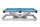 Pool Billardtisch, Rasson Victory III in silber, normale Taschenweite