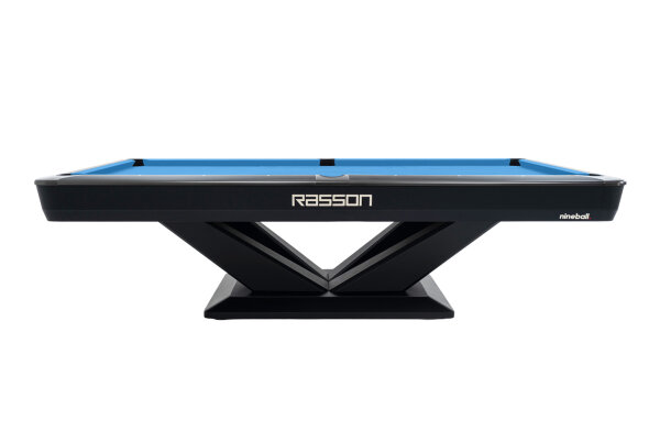 Pool Billardtisch, Rasson Victory III in schwarz, normale Taschenweite