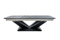 Pool Billardtisch, Rasson Victory III in schwarz, normale Taschenweite