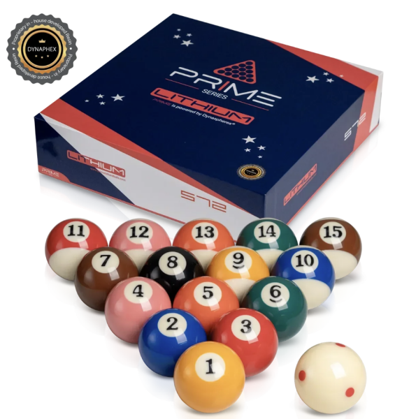 Dynaspheres Prime Pool-Kugeln, 57,2mm, Lithium Edition
