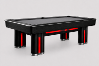 Pool- Billard-Tisch G.T. Sports I schwarz, mit roter LED...