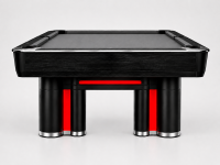 Pool- Billard-Tisch G.T. Sports I schwarz, mit roter LED...