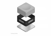 Billardkreide, GIRA, grau, inkl. Magnet-Kreidehalter