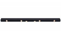Queuekoffer, Snooker, Storm, schwarz, für ¾-geteilte Queues, 122 cm