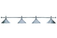 Billardlampe, Elegance, silber, 4 Schirme, &Oslash; 35 cm, 145 cm