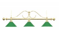 Billardlampe, Classic, grün, 3 Schirme, Ø 35 cm, 157 cm