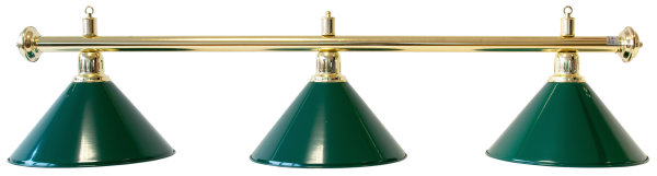Billardlampe, Evergreen, grün, 3 Schirme, Ø 35 cm, 112 cm