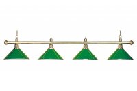 Billardlampe, Evergreen, grün, 4 Schirme, Ø 40 cm, 145 cm